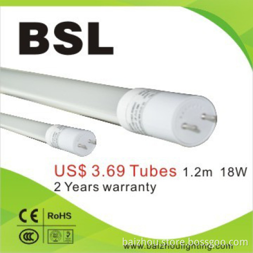 BSL latest led T8 tube 18w USD 3.69 *per unit***